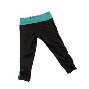 Lululemon Womens Athletic Tights Gray Cropped SZ 6